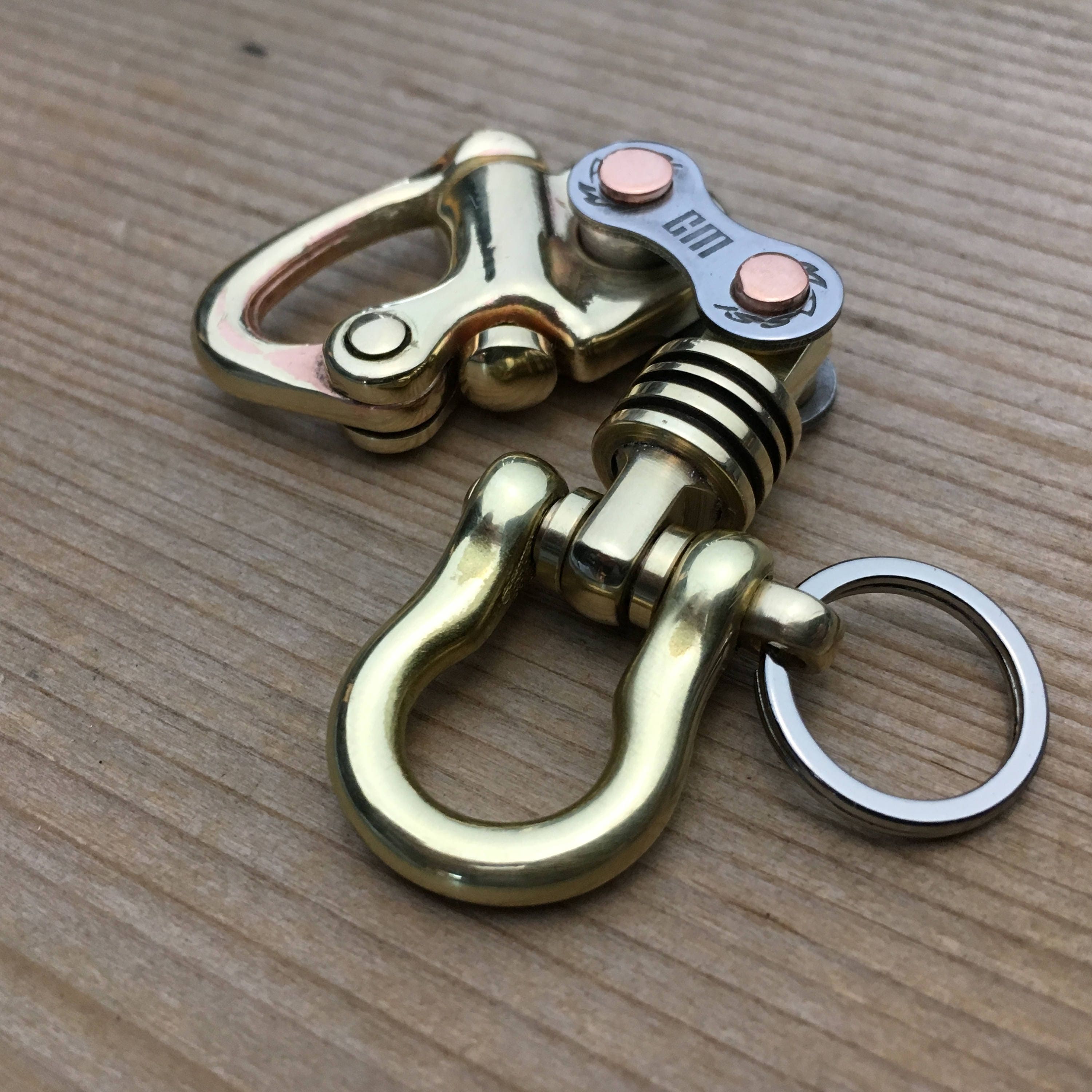 Special OneOff / Sweden Brass Sailor Swivel Keyring