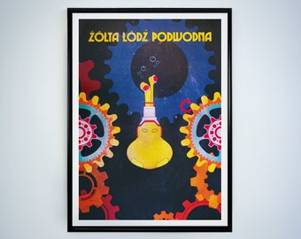 Rare Yellow Submarine Polish Poster