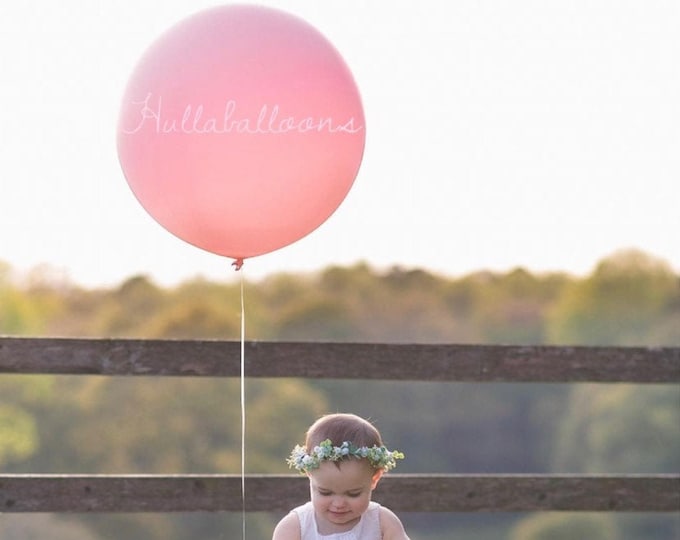 Jumbo Matte Pink Balloons | 24" Light Pink Balloon | Large Pink Balloons | Blush Bridal Shower Decor | Chalk Pink Balloons