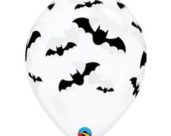 Hocus Pocus Balloons Halloween Birthday Party Decor Let\u2019s Get Batty Bridal Shower Decor Bat Balloons Bat Latex Balloons