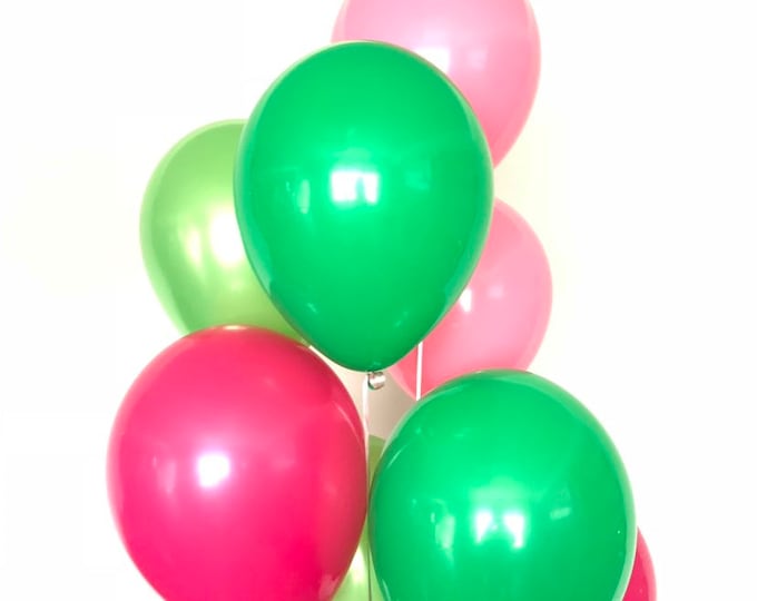 Watermelon Balloons | Watermelon Birthday Balloons | Pink and Green Balloons | Its Sweet To Be One Balloons | Two Sweet Birthday Party Decor