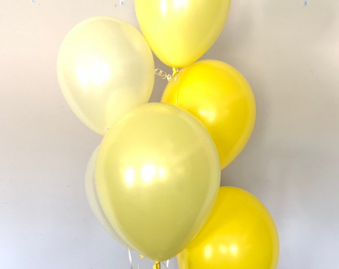 Yellow Balloons | Lemon Balloons | Citrus Balloons | Lemonade Balloons | Citrus Bridal Shower Decor | Lemonade First Birthday