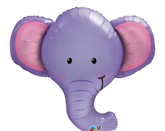 Elephant Balloons | Jungle Birthday Balloons | Little Peanut Baby Shower Decor | Wild One Balloons | Two Wild Birthday Party | Pink and Gray