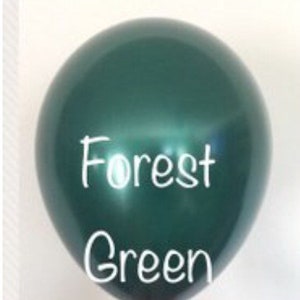 Forest Green Balloons | Dark Green Wedding Decor | Woodland Balloons | Dark Green Birthday | Dark Green Bridal Shower Decor