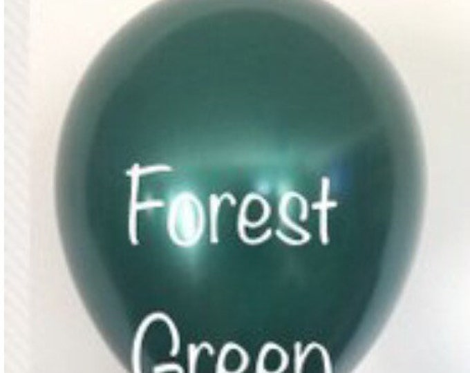 Forest Green Balloons | Dark Green Wedding Decor | Woodland Balloons | Dark Green Birthday | Dark Green Bridal Shower Decor