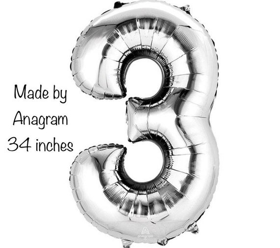 Number 3 cheap birthday balloon
