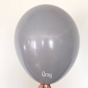 Gray Balloons | Gray Latex Balloons | Grey Balloons | Neutral Party Decor | Neutral Party Decor | Modern Bridal Shower