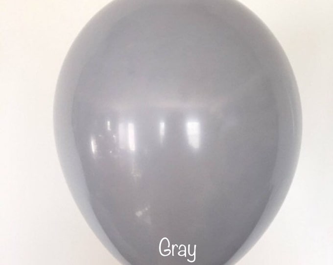 Gray Balloons | Gray Latex Balloons | Grey Balloons | Neutral Party Decor | Neutral Party Decor | Modern Bridal Shower