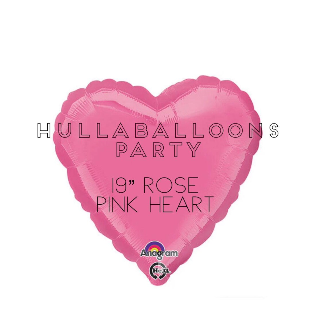 Pink Heart Balloons | Pink Mylar Heart Balloons | It’s A Girl Baby ...