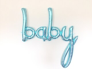 Amscan Palloncino Foil Con Scritta 'Baby' – Colore Argento, Per Baby Shower E Battesimo – Gonfiabile Ad Aria O Elio, Valvola Automatica