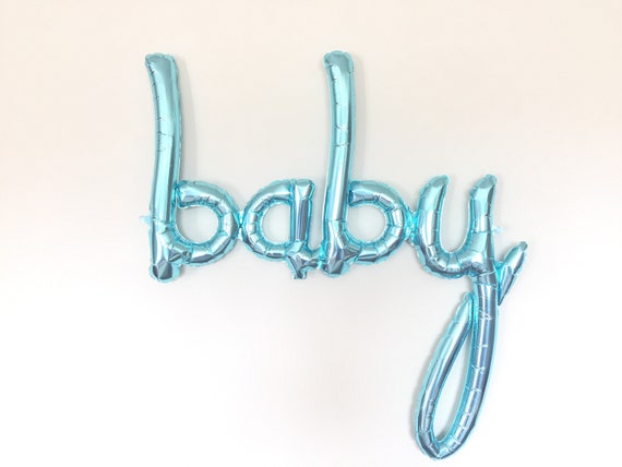 Amscan Palloncino Foil Con Scritta 'Baby' – Colore Argento, Per Baby Shower E Battesimo – Gonfiabile Ad Aria O Elio, Valvola Automatica