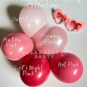 Malibu Balloons | Let&#39;s Go Party Balloons | Malibu Bachelorette | Balloons for Baby Block Boxes | Let&#39;s Go Party Birthday | Pink Balloons