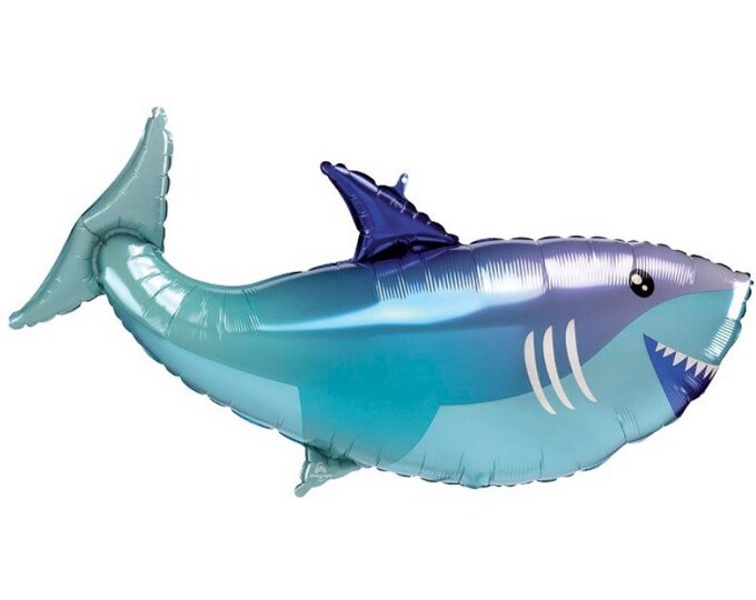 Shark Balloons | Shark Party Decor | Shark Birthday Party Decor | Beach Birthday Party Decor | Shark Balloons | Photo Props