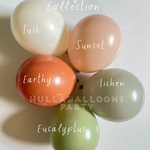 Palloncini color terra / Compleanno di Little Cutie / Baby Shower Little Pumpkin / Palloncini per scatole di blocchi per bambini / Addio al nubilato nei toni della terra