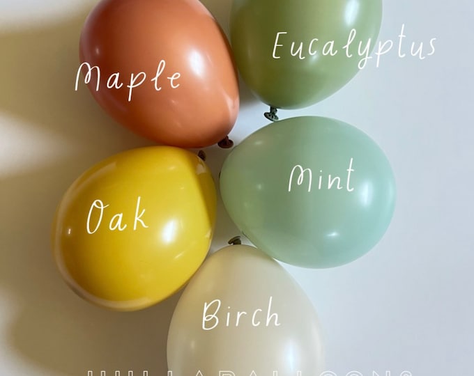 Fall Foliage Balloons | Little Pumpkin Birthday | Little Pumpkin Baby Shower | Balloons for Baby Block Boxes | Fall in Love Bridal Shower