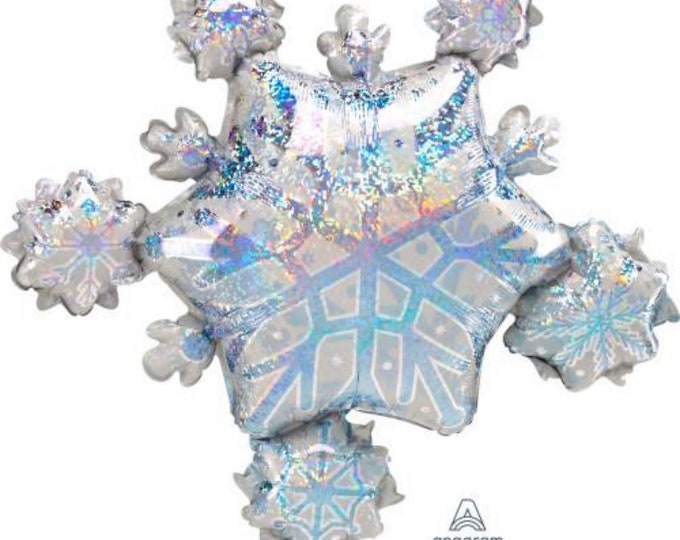 Snowflake Cluster Balloon | Winter ONEderland Birthday Balloons | Wonderland First Birthday | Baby It's Cold Outside | Winter Baby Shower