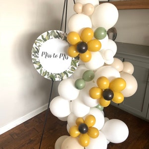 Sunflower Balloon Garland | Sunflower Balloons Boho Rainbow Baby Shower | Sunflower Bridal Shower | Boho First Birthday Balloons |