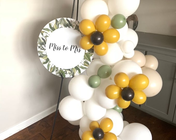 Sunflower Balloon Garland | Sunflower Balloons Boho Rainbow Baby Shower | Sunflower Bridal Shower | Boho First Birthday Balloons |