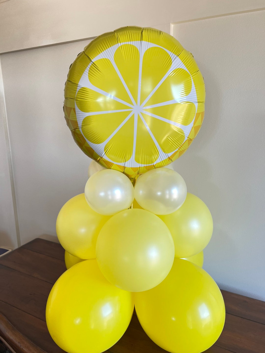 Lemon Balloon Centerpiece Main Squeeze Centerpiece Lemonade First