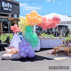 Pastel Rainbow Balloon Garland Kit | Boho Balloon Garland | Carnival Birthday Balloons | Boho Bridal Shower Decor