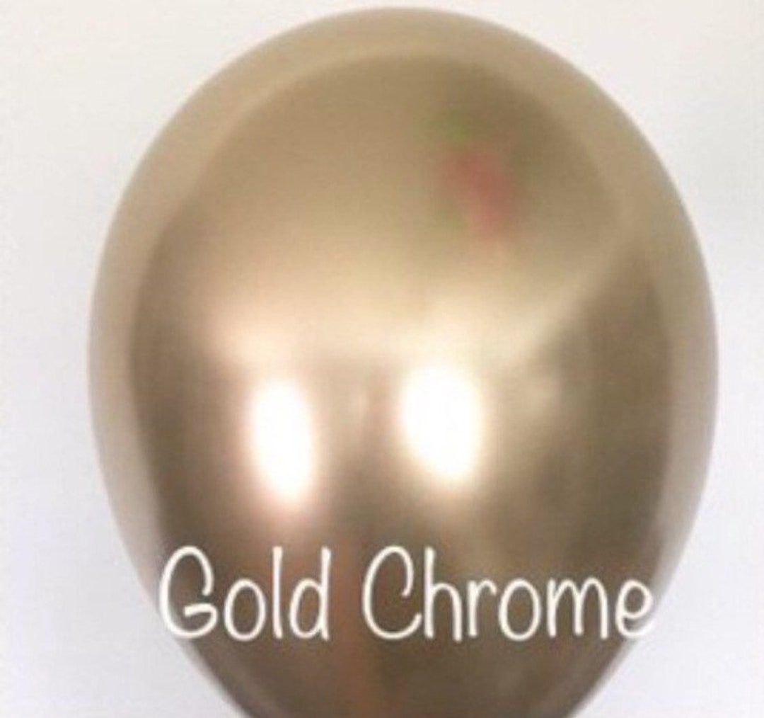 Gold Balloons | Chrome Gold Latex Balloons | Gold Birthday Party Decor ...