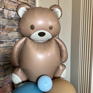 Teddy Bear Balloon Tower Kit | Beary First Birthday Balloon Tower ...
