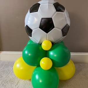  Juego de 7 globos de fútbol para la Copa del Mundo, globos de  papel de aluminio para cumpleaños, aniversario, fútbol, decoración de  fiesta temática