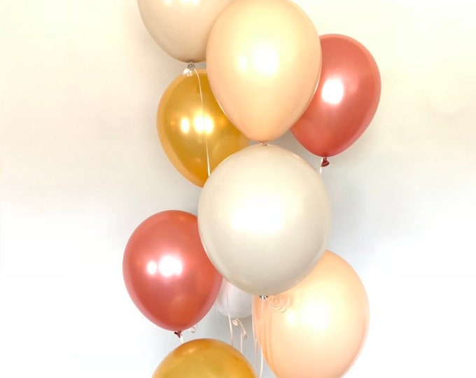 Boho Rainbow Balloons | Boho Birthday Balloons | Mauve Baby Shower | Blush Balloons | Blush Bridal Shower