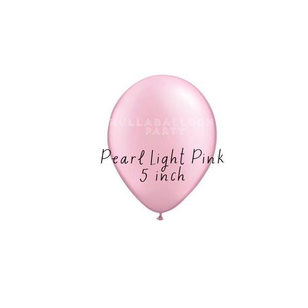 Mini Pearl Light Pink Balloons | Light Pink Birthday Party | Mini 5” Latex Balloons | Pink Balloon Garland | Spring Balloon Decor