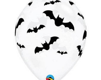 Bat Balloons | Bat Latex Balloons | Halloween Birthday Party Decor | Let’s Get Batty Bridal Shower Decor | Hocus Pocus Balloons