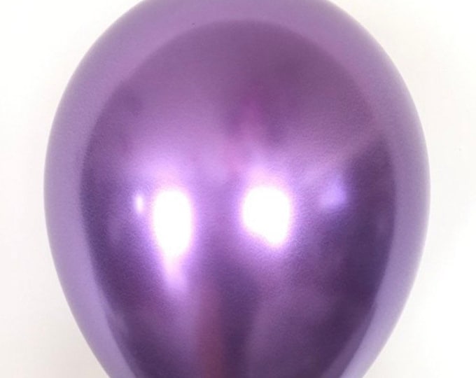 Chrome Purple Balloons | Chrome Balloons | Purple Birthday Party Decor | Purple Bridal Shower Decor | Purple Baby Shower Decorations