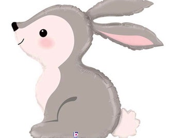 Bunny Balloon | Woodland Party Decor | Woodland Baby Shower Decor | Woodland Animal Balloons | Little Bunny Baby Shower | Some Bunny Is One