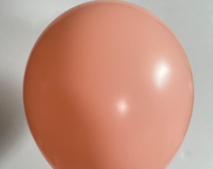 Melon Balloons | Light Coral Latex Balloons | Coral Birthday Party Decor | Coral Bridal Shower Decor | Tropical Bridal Shower