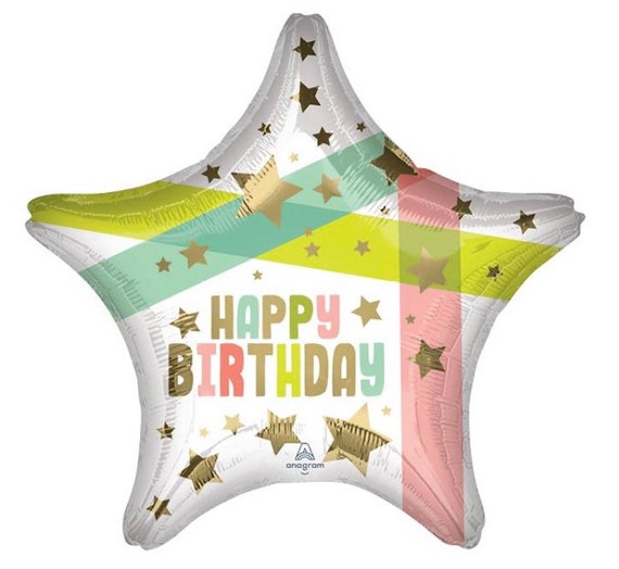 Ballon cadeau Happy Birthday Galaxie - Livraison ballon à l'hélium