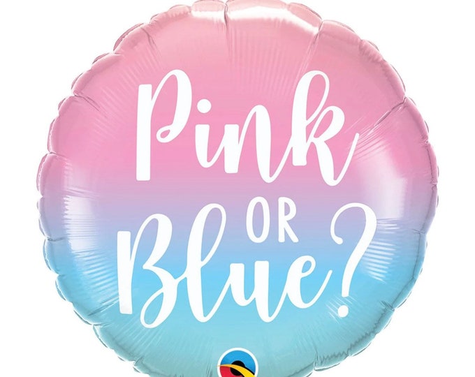 Pink or Blue Balloon | Gender Reveal Baby Shower Decor | Baby Shower Balloons | Girl or Boy Baby Shower Decor | Gender Neutral Pregnancy