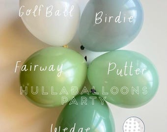 Globos para la hora del tee / Globos para hoyo en uno / Cumpleaños de golf / Baby shower de golf / Primer cumpleaños con hoyo en uno / Pequeño caddie / Let's Par tee