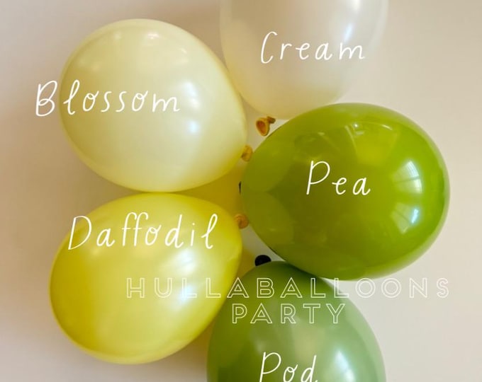 Sweet Pea Balloons | Out Little Sweet Pea is One Birthday | Two Peas in a Pod Twins Baby Shower | Rustic Green Bridal Shower | Gender Neutra