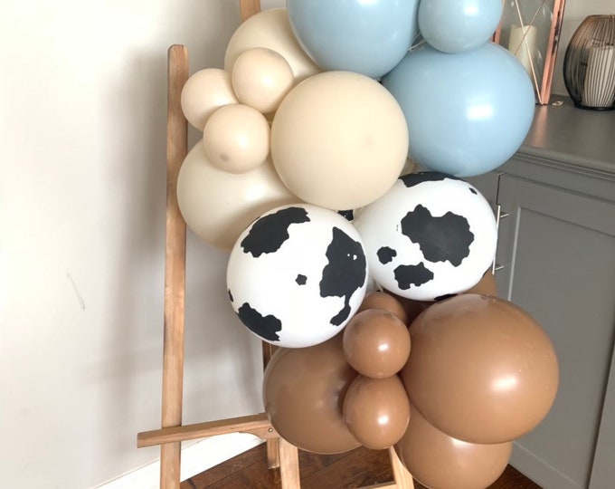 Barnyard Balloon Garland | Farm Balloon Garland | Oink Moo Cockadoodle Doo Birthday Party | Giddy Up CowGirl Cowboy Farm Animal Balloons