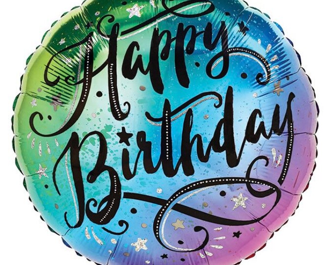 Happy Birthday Balloons | Drive by Birthday Party Decor | Rainbow Balloons | Ombré Balloons | Mermaid Birthday | Galaxy Birthday Balloons