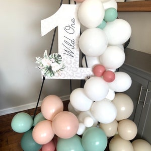 Wild One Balloon Garland | Safari Balloon Garland | Tropical Safari Birthday Party | Wild One First Birthday Balloon Garland | Jungle Baby