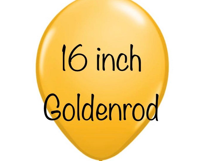 16 inch Goldenrod Balloons |  Autumn Balloons | Fall Birthday Party Decor | Fall Bridal Shower Decor