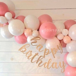 Blush Balloon Garland Kit | Dusty Rose Balloon Garland | Blush First Birthday Balloons | Dusty Mauve Bridal Shower Decor | Blush Baby Shower