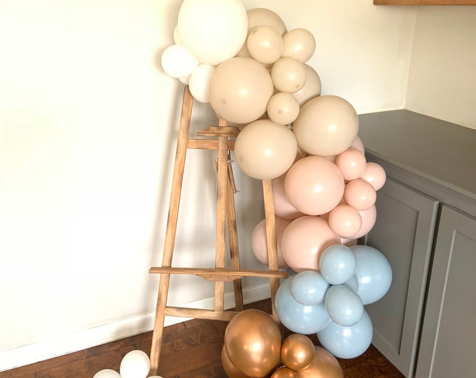 Muted Blue and Copper Balloon Garland | Boho Birthday Party | Here Comes The Sun Baby Shower | Boho first Birthday