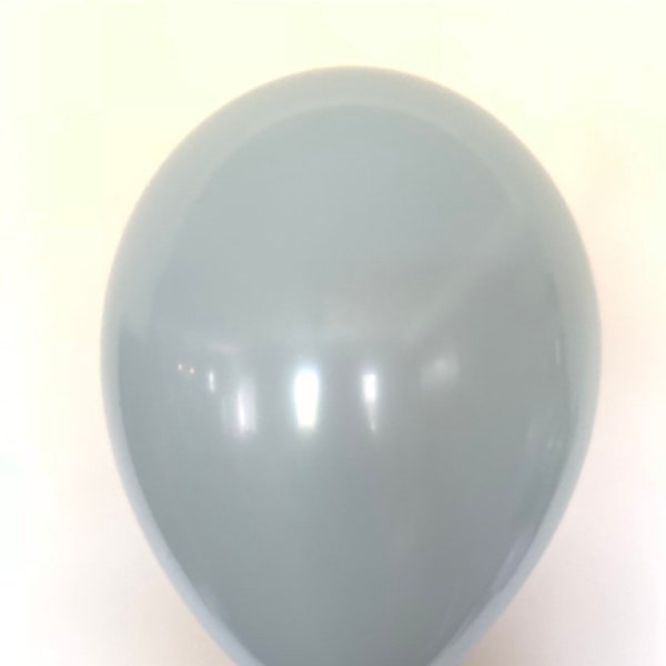 Fog Balloons | Gray Blue Latex Balloons | Gray Blue Birthday Party Decor | Blue Gray Bridal Shower Decor | Pale Blue Baby Shower Decor