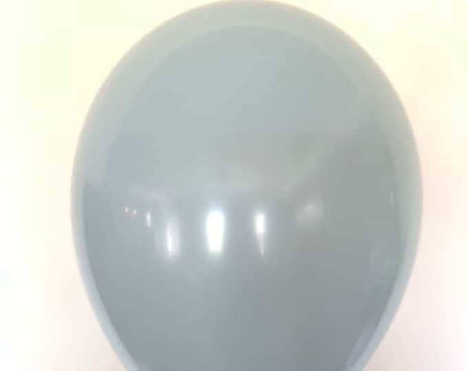 Fog Balloons | Gray Blue Latex Balloons | Gray Blue Birthday Party Decor | Blue Gray Bridal Shower Decor | Pale Blue Baby Shower Decor