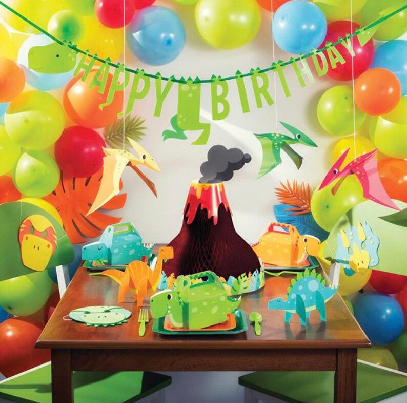 Dinosaur Centerpiece Dinosaur Birthday Table Decor Etsy