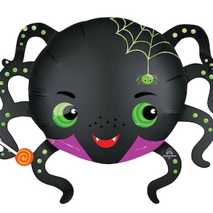 Spinnenballon | Halloween Luftballons | Halloween Party Dekor | Süßes oder Saures | Gruseliges Halloween Dekor | Kinder Halloween Party Dekor