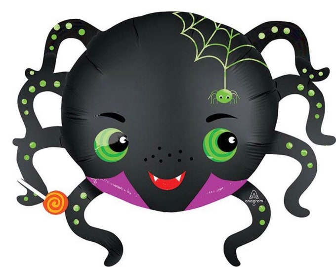 Spider Balloon | Halloween Balloons | Halloween Party Decor | Trick or Treat | Spooky Halloween Decor | Kid's Halloween Party Decor