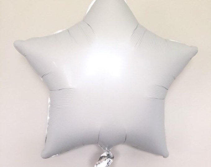 Twinkle Little Star Balloons | White Star Balloon | Birthday Party Decor | Baby Shower Decor | Gender Neutral Baby Decor