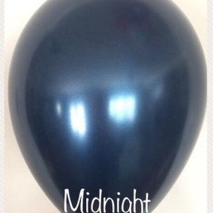 Midnight Balloons | Pearl Midnight Latex Balloons | Navy Birthday Party Decor | Navy Bridal Shower Decor | Navy Baby Shower Decorations